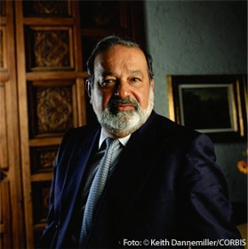 Entrevista con el empresario y filántropo Carlos Slim. El magnate mexicano de las telecomunicaciones.