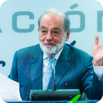 El Ing. Carlos Slim Helú ofreció una rueda de prensa en la que presentó la historia empresarial de Grupo Carso.