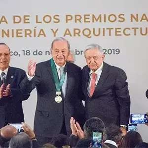 Mr. Carlos Slim Helú received the National Engineering Award 2018