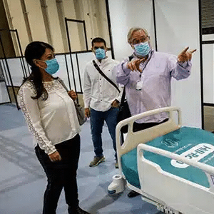 Mexico City will have 37,183 square meters of additional hospital care capacity with the handover, by 16 donor foundations and companies, of the COVID-19 Temporary Unit for patient care in the Citibanamex Center.