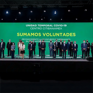 La Unidad Temporal COVID-19 en el Centro Citibanamex atendió a más de 9 mil pacientes con la labor de más de 3,000 profesionales de la salud, gracias al apoyo de las Fundaciones Carlos Slim, TELMEX Telcel e Inbursa, por lo que la Jefa de gobierno de la Ciudad, la Dra. Claudia Sheinbaum, develó una placa para honrar el esfuerzo de los profesionales y la reconversión de este centro de atención hospitalaria que concluirá sus operaciones el 15 de junio.