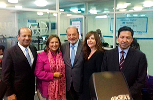 "Faro del Saber Morelos" TELMEX Digital Library was inaugurated in Reforma Pensil, in Mexico City's Miguel Hidalgo Delegation.